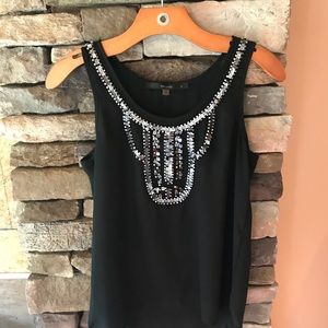 Stitch Fix Black beaded tank